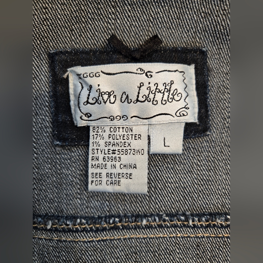 Women's Dark Blue Tailored Denim Jacket.  Pristine Condition. - Picture 6 of 10